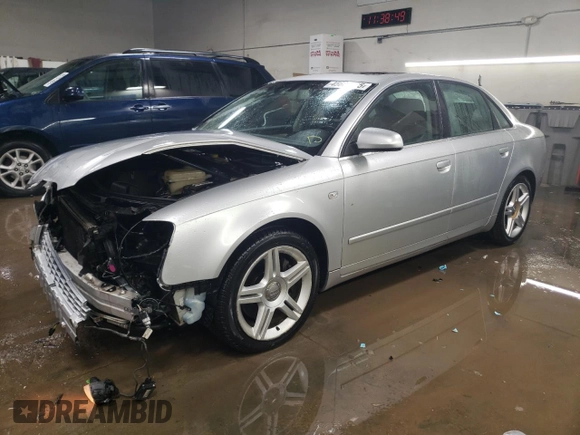 2006 Audi A4 2.0T with VIN WAUDF78E36A084792, listed as a Copart auction lot 45609625 with 96,537 mi miles and Salvage Title. Bid and sale history available at carsss.com. Image 1.