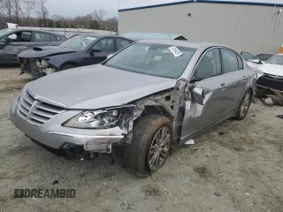 2012 Hyundai Genesis 3.8L with VIN KMHGC4DD9CU190416, listed as a Copart auction lot 48166425 with 146,948 mi miles and Salvage Title. Bid and sale history available at carsss.com. Image 1.