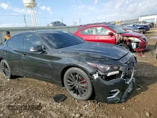 2020 Infiniti Q50 3.0t LUXE with VIN JN1EV7AR8LM256092, listed as a Copart auction lot 50659305 with 96,947 mi miles and Salvage Title. Bid and sale history available at carsss.com. Image 13.