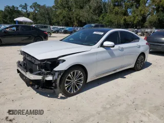 2017 Genesis G80 3.8L with VIN KMHGN4JE9HU175610, listed as a Copart auction lot 75983844 with 68,181 mi miles and Salvage Title. Bid and sale history available at DreamBid. Image 1.
