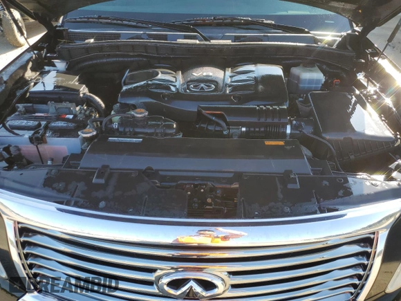 2012 Infiniti QX56 8-passenger with VIN JN8AZ2NC7C9316699, listed as a Copart auction lot 74810114 with 188,879 mi miles and Salvage Title. Bid and sale history available at carsss.com. Image 12.