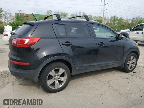 2013 Kia Sportage LX with VIN KNDPB3A25D7448371, listed as a Copart auction lot 53491005 with 187,407 mi miles and Clean title. Bid and sale history available at DreamBid. Image 3.