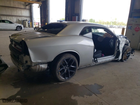 2023 Dodge Challenger SXT with VIN 2C3CDZAG1PH570875, listed as a Copart auction lot 54640484 with 0 mi miles and Salvage Title. Bid and sale history available at carsss.com. Image 3.