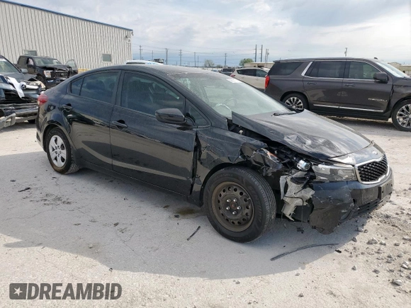2017 Kia Forte LX with VIN 3KPFK4A73HE110745, listed as a Copart auction lot 50652175 with 102,385 mi miles and Salvage Title. Bid and sale history available at carsss.com. Image 4.