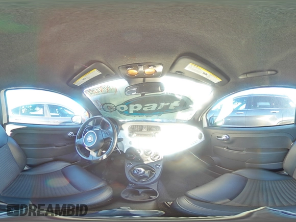 2014 FIAT 500 Sport with VIN 3C3CFFBR0ET223048, listed as a Copart auction lot 82674764 with 94,604 mi miles and Salvage Title. Bid and sale history available at carsss.com. Image 14.