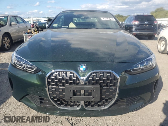 2023 BMW 4 Series 430i xDrive with VIN WBA43AT02PCM93518, listed as a Copart auction lot 73193044 with 15,520 mi miles and Salvage Title. Bid and sale history available at DreamBid. Image 5.