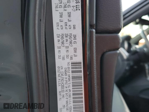 2017 Jeep Grand Cherokee Altitude with VIN 1C4RJFAG1HC959193, listed as a Copart auction lot 84899534 with 91,490 mi miles and Salvage title. Bid and sale history available at DreamBid. Image 13.