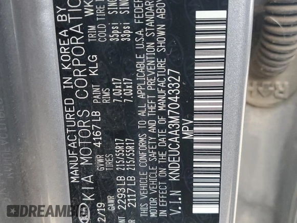 2021 Kia Seltos S z VIN KNDEUCAA3M7043327, wystawiony jako Copart lot #87032464 z przebiegiem 63 926 mil mil oraz Szkoda całkowita • Salvage title. Historia ofert i sprzedaży dostępna na DreamBid. Obrazek 15.