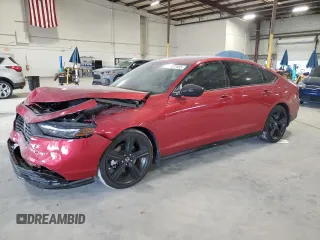 2024 Honda Accord Sport-L with VIN 1HGCY2F7XRA095312, listed as a Copart auction lot 58077695 with 13,423 mi miles and Salvage title. Bid and sale history available at DreamBid. Image 1.
