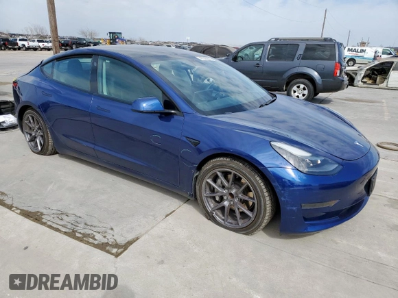 2021 Tesla Model 3 Standard Range Plus z VIN 5YJ3E1EA0MF014607, wystawiony jako Copart lot #47290835 z przebiegiem 43 251 mil mil oraz Szkoda całkowita • Salvage title. Historia ofert i sprzedaży dostępna na DreamBid. Obrazek 4.