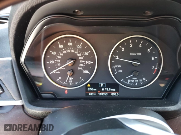 2017 BMW X1 xDrive28i with VIN WBXHT3C33H5F77000, listed as a Copart auction lot 41860993 with 113,553 mi miles. Bid and sale history available at carsss.com. Image 9.