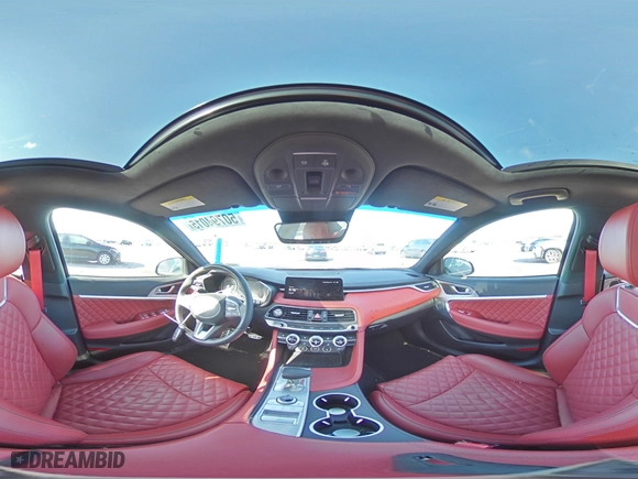2023 Genesis G70 3.3T with VIN KMTG54TE4PU122153, listed as a Copart auction lot 50794015 with 13,604 mi miles and Salvage Title. Bid and sale history available at carsss.com. Image 13.