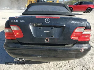 2002 Mercedes-Benz CLK 55 AMG with VIN WDBLK74G52T110954, listed as a Copart auction lot 43180405 with 137,828 mi miles and Clean Title. Bid and sale history available at DreamBid. Image 6.