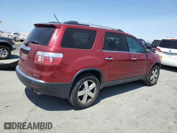 2010 GMC Acadia SLT1 with VIN 1GKLVMEDXAJ264974, listed as a Copart auction lot 61571175 with 169,688 mi miles and Salvage title. Bid and sale history available at DreamBid. Image 3.