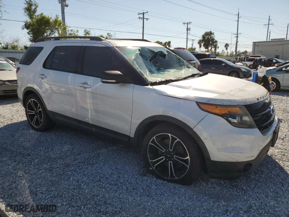 2015 Ford Explorer Sport with VIN 1FM5K8GT8FGC34574, listed as a Copart auction lot 47862235 with 186,015 mi miles and Salvage Title. Bid and sale history available at carsss.com. Image 4.