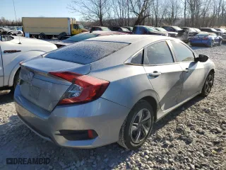 2019 Honda Civic Sedan LX with VIN 19XFC2F65KE022661, listed as a Copart auction lot 83552494 with 42,206 mi miles and Salvage Title. Bid and sale history available at carsss.com. Image 3.