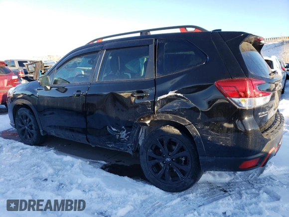 2022 Subaru Forester Sport with VIN JF2SKAJC0NH444796, listed as a Copart auction lot 89358415 with 20,512 mi miles and Salvage Title. Bid and sale history available at carsss.com. Image 2.