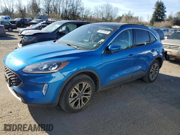 2021 Ford Escape SEL with VIN 1FMCU9H9XMUB02165, listed as a Copart auction lot 44816935 with 35,305 mi miles and Salvage Title. Bid and sale history available at DreamBid. Image 1.