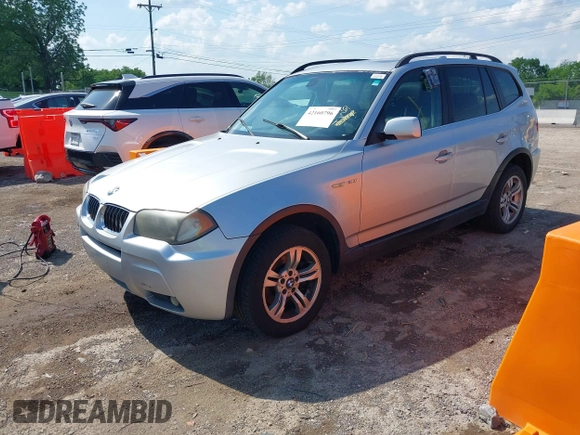 2006 BMW X3 3.0i with VIN WBXPA93406WG82601, listed as a IAAI auction lot 42160796 with 244,389 mi miles and . Bid and sale history available at DreamBid. Image 2.