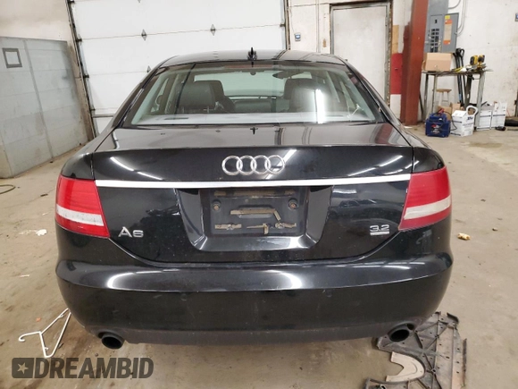 2006 Audi A6 with VIN WAUDG74F26N042697, listed as a Copart auction lot 81826934 with 0 mi miles and Salvage Title. Bid and sale history available at carsss.com. Image 6.