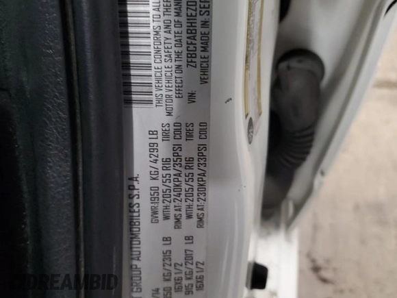 2014 FIAT 500L Easy с VIN ZFBCFABH1EZ025922, выставлен на аукционе Copart как лот 54549505 с пробегом 54 331 миль миль и Списание • Salvage title. История ставок и продаж доступна на DreamBid. Изображение 12.