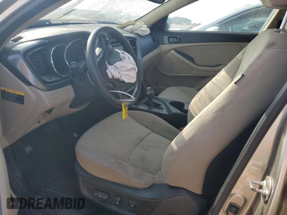 2013 Kia Optima LX with VIN KNAGM4A75D5375586, listed as a Copart auction lot 53297705 with Not Provided miles and Salvage Title. Bid and sale history available at carsss.com. Image 7.