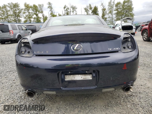 2007 Lexus SC 430 z VIN JTHFN45Y679014152, wystawiony jako Copart lot #52892865 z przebiegiem 172 654 mil mil oraz Szkoda całkowita • Salvage title. Historia ofert i sprzedaży dostępna na DreamBid. Obrazek 6.