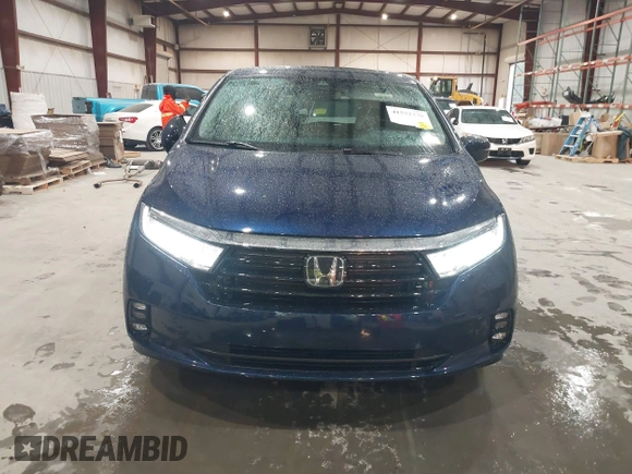 2024 Honda Odyssey Elite with VIN 5FNRL6H92RB005123, listed as a IAAI auction lot 41572778 with 9,312 mi miles. Bid and sale history available at carsss.com. Image 12.