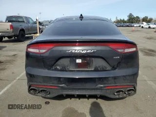 2023 Kia Stinger GT-Line with VIN KNAE35LD7P6125638, listed as a Copart auction lot 50042425 with 57,029 mi miles and Salvage Title. Bid and sale history available at carsss.com. Image 6.