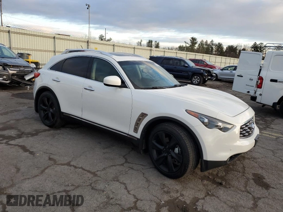 2011 Infiniti FX with VIN JN8BS1MW1BM170035, listed as a Copart auction lot 83537414 with Not provided miles and Salvage title. Bid and sale history available at DreamBid. Image 4.