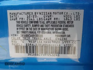 2024 Nissan Sentra SV with VIN 3N1AB8CV4RY265045, listed as a IAAI auction lot 42165511 with 5,232 mi miles. Bid and sale history available at carsss.com. Image 9.