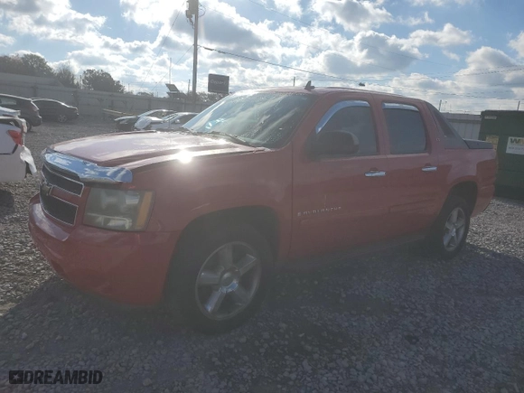 2007 Chevrolet Avalanche LTZ with VIN 3GNEC12J47G293035, listed as a Copart auction lot 83054704 with 151,624 mi miles and Salvage Title. Bid and sale history available at carsss.com. Image 1.