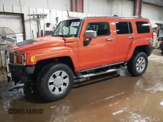 2008 Hummer H3 SUV with VIN 5GTEN13E888145801, listed as a Copart auction lot 49551095 with 140,079 mi miles and Salvage Title. Bid and sale history available at carsss.com. Image 1.