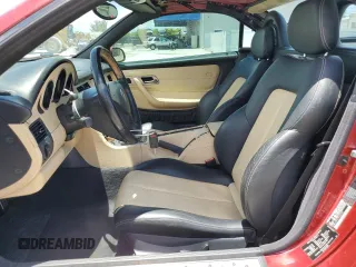 2001 Mercedes-Benz SLK 230 Kompressor with VIN WDBKK49F01F223928, listed as a Copart auction lot 58350145 with 102,651 mi miles and Salvage title. Bid and sale history available at DreamBid. Image 7.