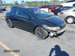 2009 Honda Civic Cpe EX with VIN 2HGFG128X9H538021, listed as a IAAI auction lot 41809625 with 221,708 mi miles. Bid and sale history available at carsss.com. Image 1.