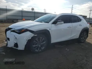 2019 Lexus UX with VIN JTHU9JBH4K2002260, listed as a Copart auction lot 44374565 with 58,152 mi miles and Salvage Title. Bid and sale history available at carsss.com. Image 1.