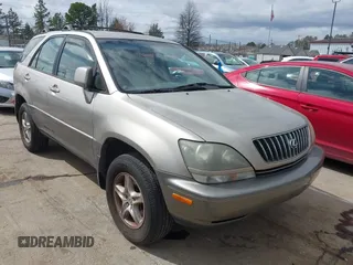 2000 Lexus RX 300 with VIN JT6GF10U8Y0064621, listed as a IAAI auction lot 41724926 with 219,075 mi miles. Bid and sale history available at carsss.com. Image 1.