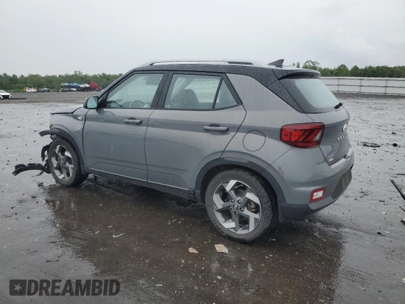 2022 Hyundai Venue SEL with VIN KMHRC8A31NU176041, listed as a Copart auction lot 58560355 with 59,621 mi miles and Salvage title. Bid and sale history available at DreamBid. Image 2.