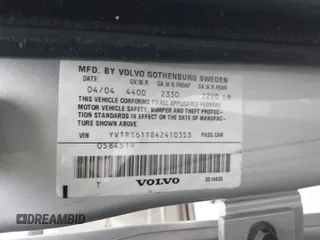 2004 Volvo S60 с VIN YV1RS61T842410353, выставлен на аукционе IAAI как лот 41880811 с пробегом 94 697 миль миль и . История ставок и продаж доступна на DreamBid. Изображение 9.