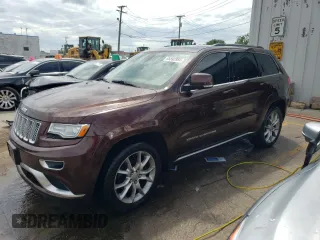 2015 Jeep Grand Cherokee Summit with VIN 1C4RJFJTXFC661574, listed as a Copart auction lot 65592954 with 110,791 mi miles and Salvage Title. Bid and sale history available at carsss.com. Image 1.