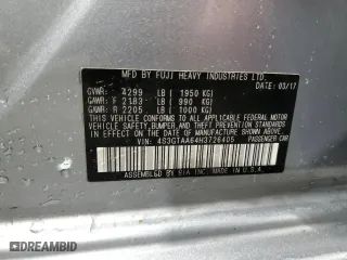 2017 Subaru Impreza with VIN 4S3GTAA64H3726405, listed as a Copart auction lot 49740865 with 36,429 mi miles and Salvage Title. Bid and sale history available at carsss.com. Image 16.