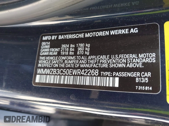 2014 MINI Countryman with VIN WMWZB3C50EWR42268, listed as a IAAI auction lot 41845750 with 117,192 mi miles and . Bid and sale history available at DreamBid. Image 9.