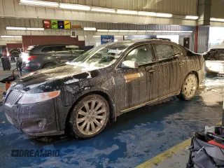 2012 Lincoln MKS with VIN 1LNHL9ER6CG802551, listed as a Copart auction lot 88782585 with 0 mi miles and Salvage Title. Bid and sale history available at carsss.com. Image 1.