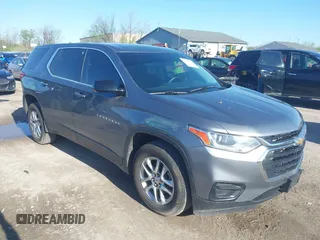 2020 Chevrolet Traverse LS with VIN 1GNEVFKW1LJ141810, listed as a IAAI auction lot 42134752 with 73,513 mi miles and . Bid and sale history available at DreamBid. Image 1.