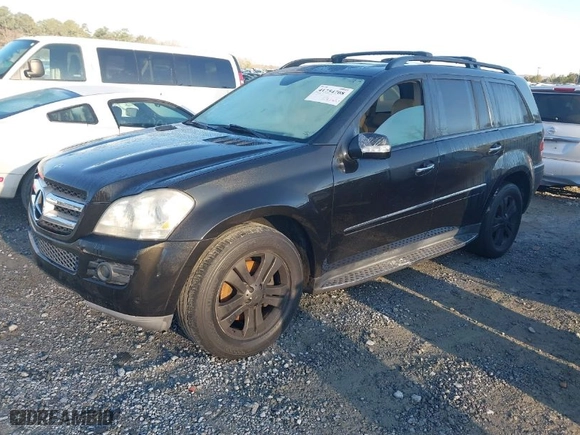 2008 Mercedes-Benz GL-Class 4.6L with VIN 4JGBF71E98A301636, listed as a IAAI auction lot 41754708 with 1 mi miles. Bid and sale history available at carsss.com. Image 2.