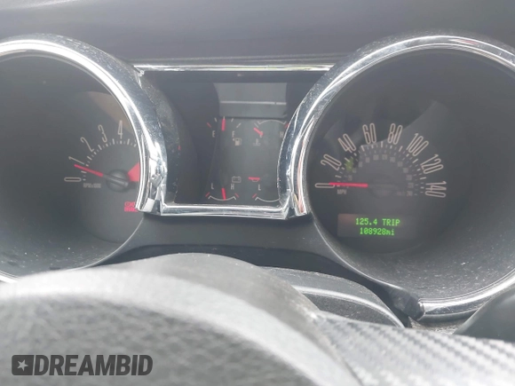 2005 Ford Mustang GT Deluxe with VIN 1ZVFT82H455116103, listed as a IAAI auction lot 41725405 with 108,928 mi miles and . Bid and sale history available at DreamBid. Image 7.
