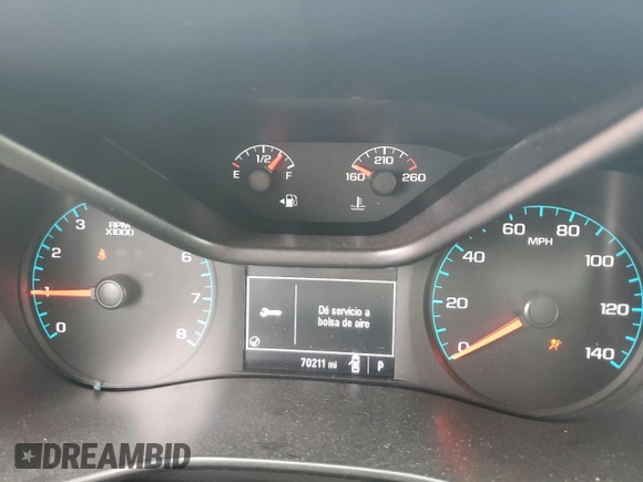 2018 Chevrolet Colorado 2WD Work Truck with VIN 1GCGSBENXJ1127021, listed as a Copart auction lot 54540185 with 70,211 mi miles and Salvage Title. Bid and sale history available at DreamBid. Image 9.