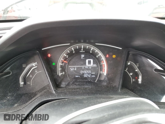 2018 Honda Civic LX with VIN 2HGFC2F58JH520784, listed as a Copart auction lot 49917785 with 49,059 mi miles and Salvage Title. Bid and sale history available at carsss.com. Image 9.