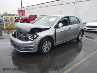 2015 Volkswagen Golf TSI SEL with VIN 3VW217AU5FM057121, listed as a IAAI auction lot 40735047 with 84,185 mi miles. Bid and sale history available at carsss.com. Image 2.