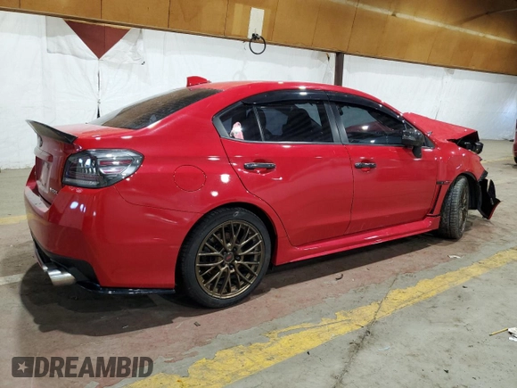 2021 Subaru WRX with VIN JF1VA1A62M9809163, listed as a Copart auction lot 45633935 with 0 mi miles and Salvage Title. Bid and sale history available at carsss.com. Image 3.
